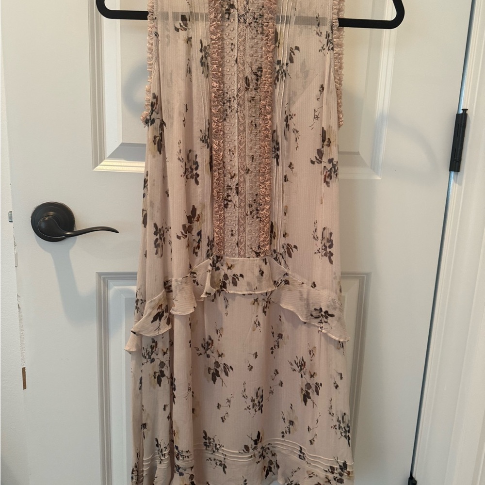 All Saints Beige Floral Dress